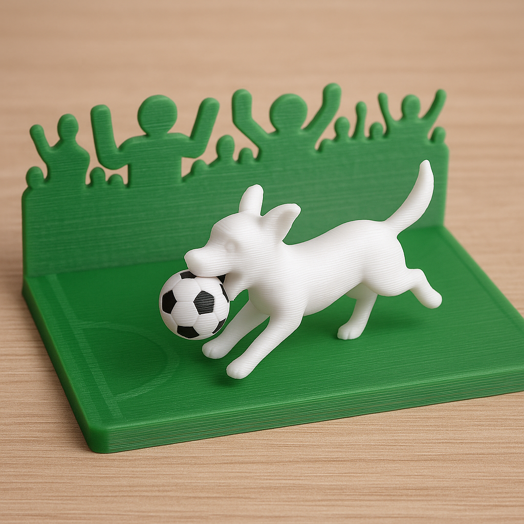 Wydruk chaosu: pies na murawie w roli nieplanowanego zawodnika